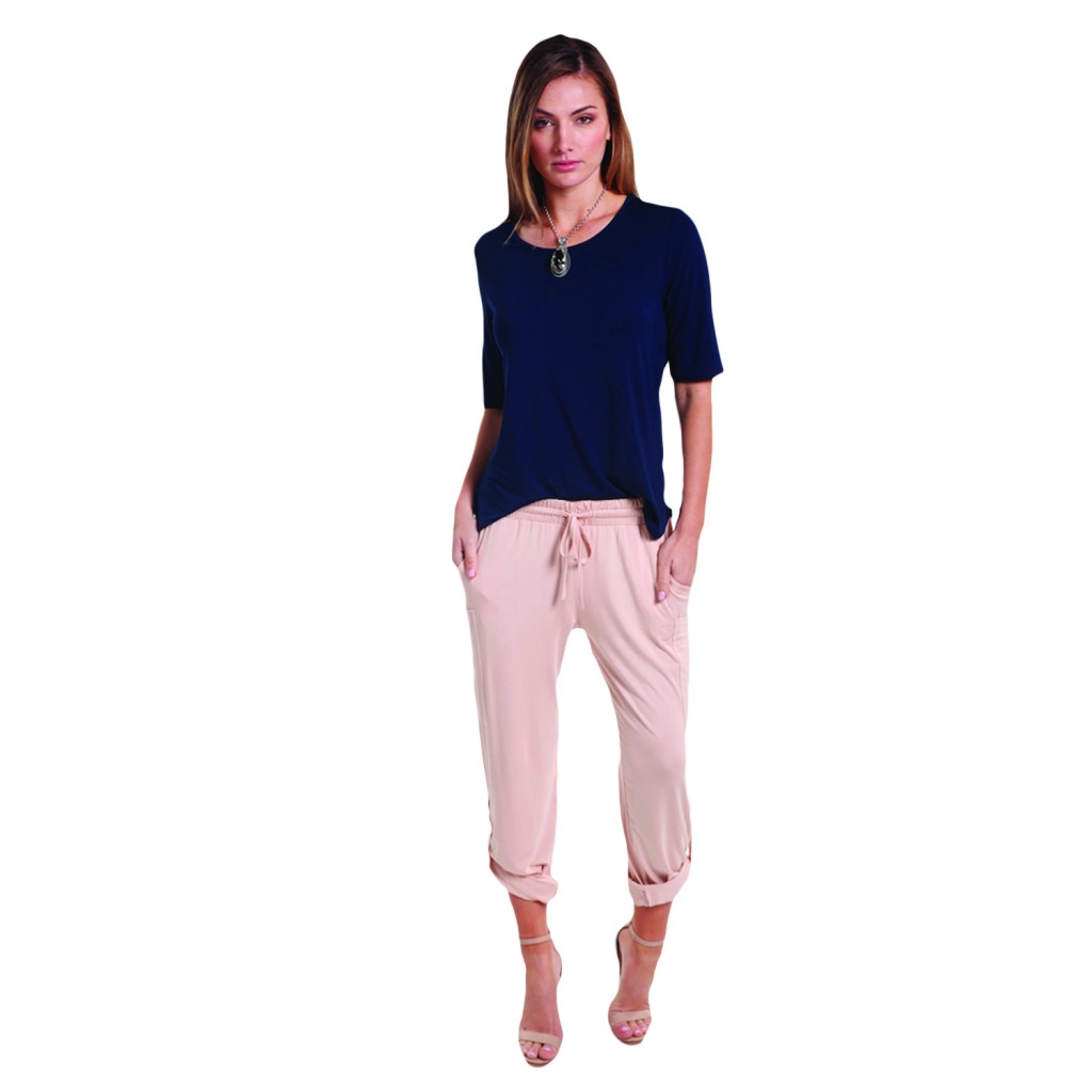 Bamboo Sophie Top - Navy - Hooked On Bamboo